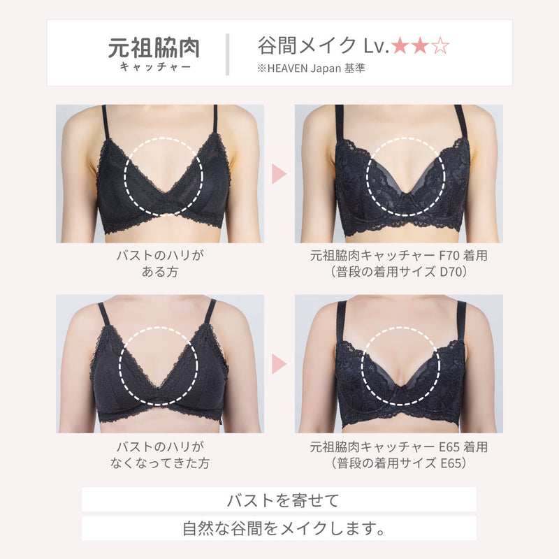 【アウトレット】元祖脇肉キャッチャー ブラジャー サックスブルー【 B65 - K90 】