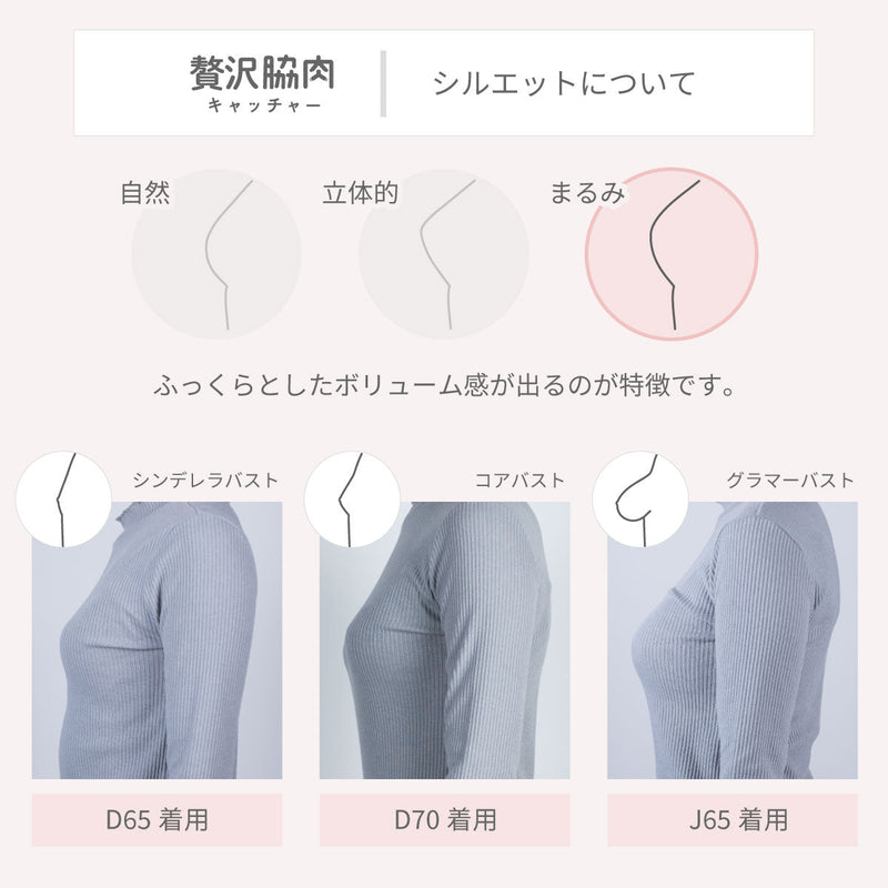 【アウトレット】贅沢脇肉キャッチャー ブラジャー イエロー【 B65 - G90 】